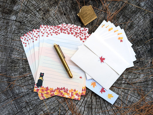 Autumn Hiking Pup Letter Set | Adventure Dog Stationery