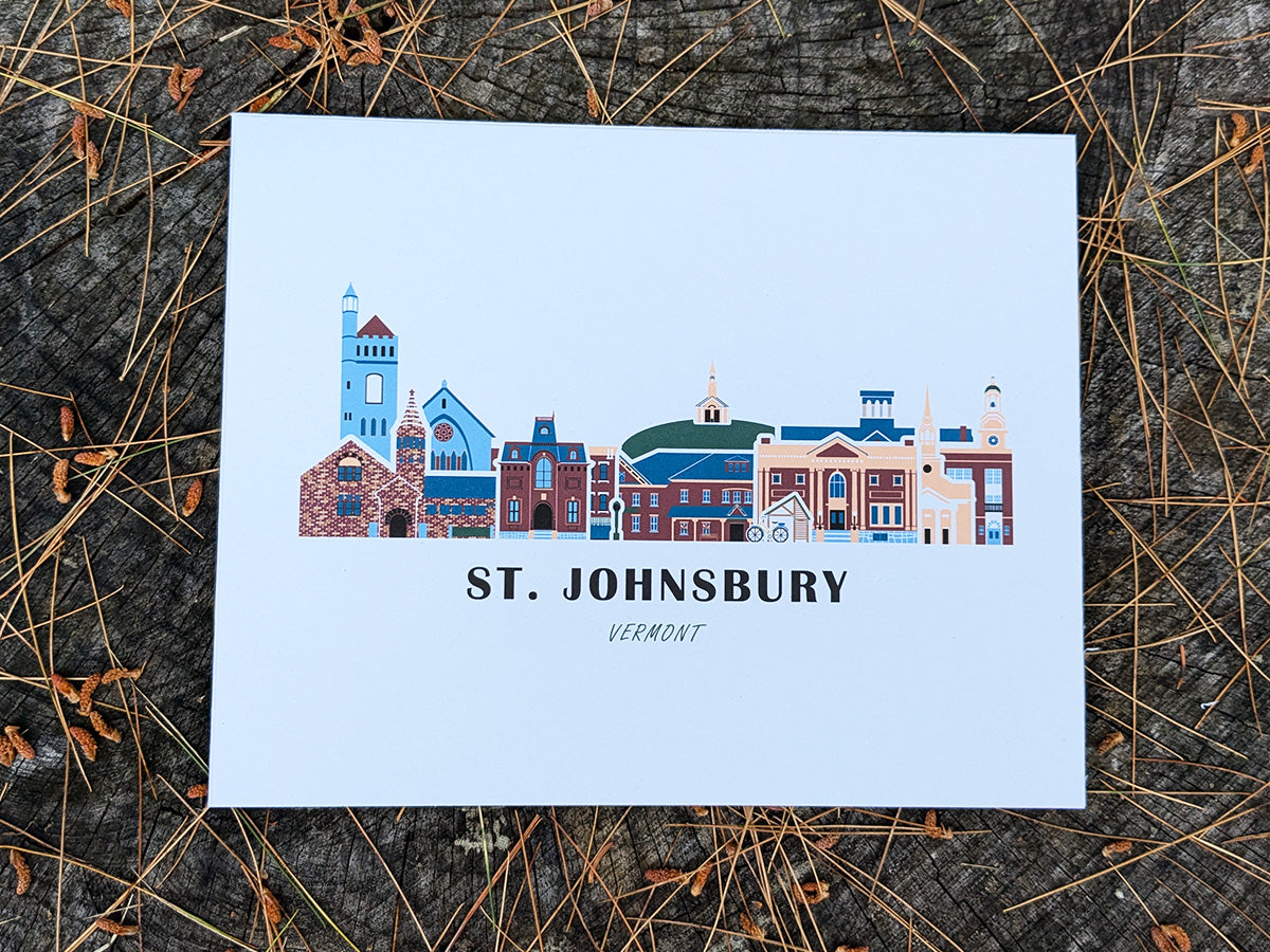 St. Johnsbury Vermont Cityscape Print