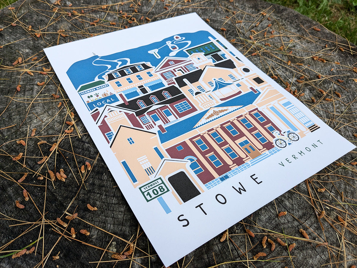 Stowe Vermont Travel Poster