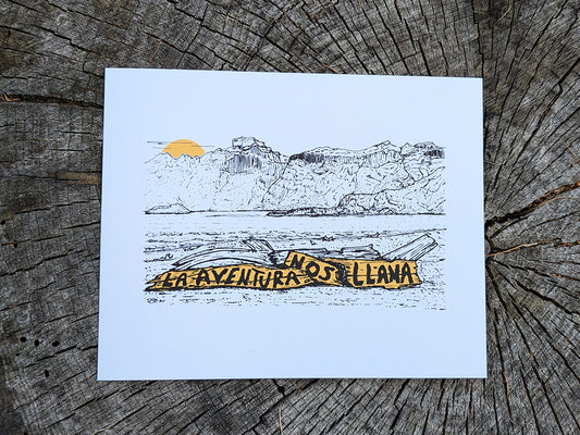 La aventura nos llama | Road's End Adventure Art Print