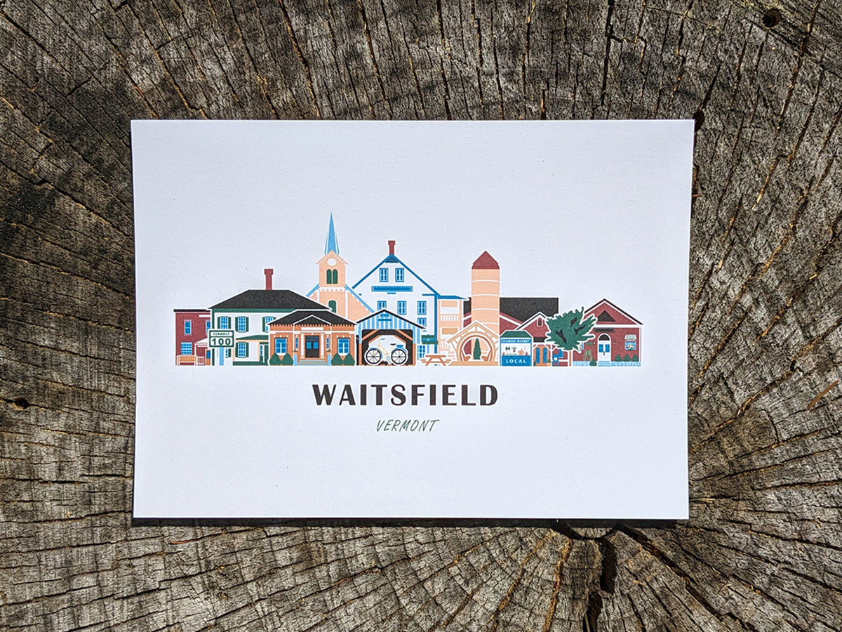 Waitsfield Vermont Cityscape Print