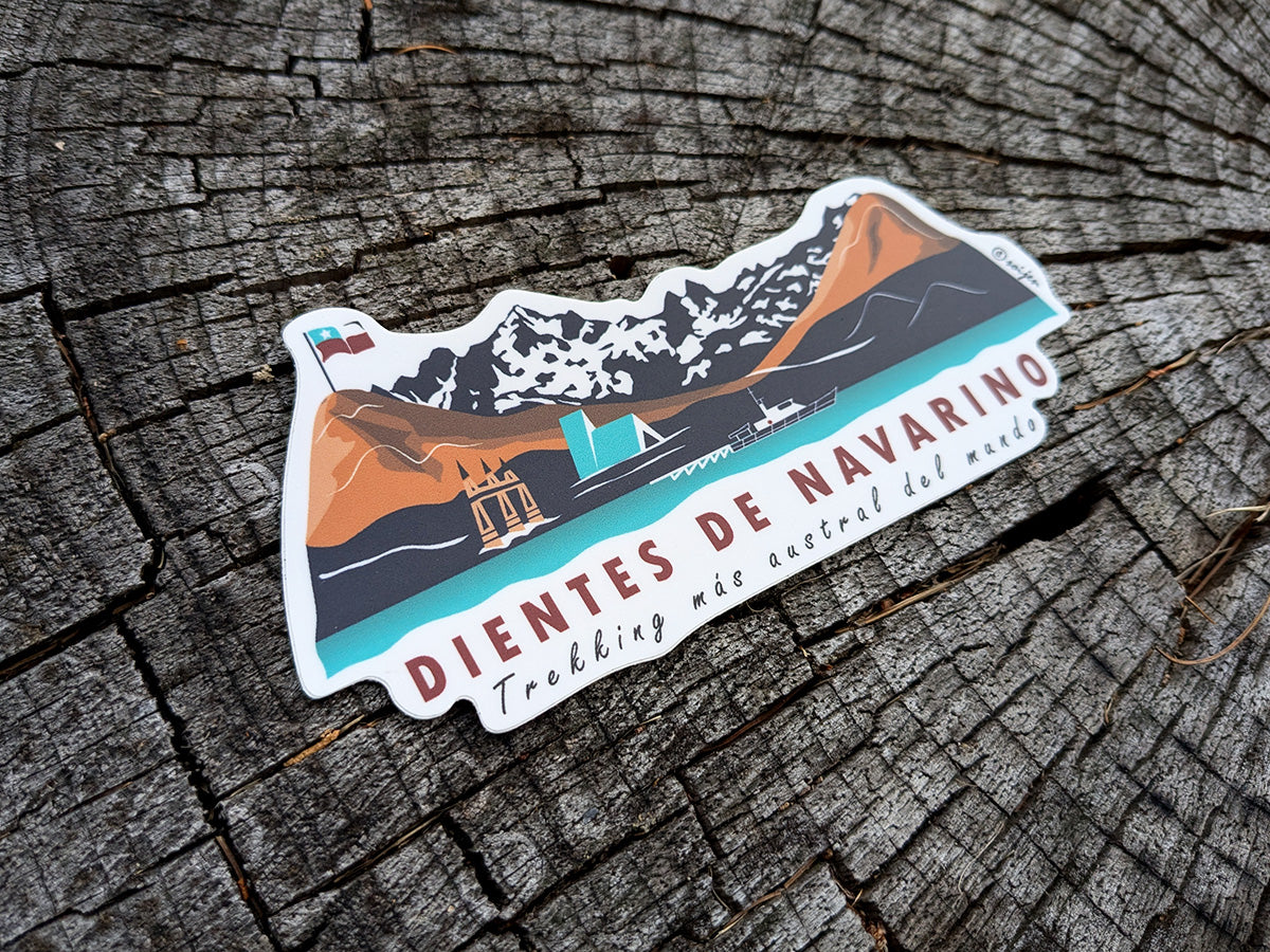 Dientes de Navarino Trekking Sticker | Patagonia Chile