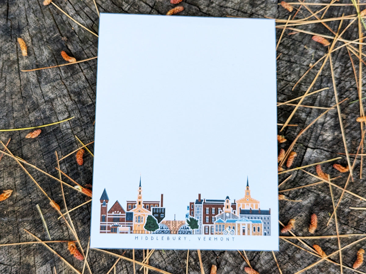 Middlebury Vermont Cityscape Notepad