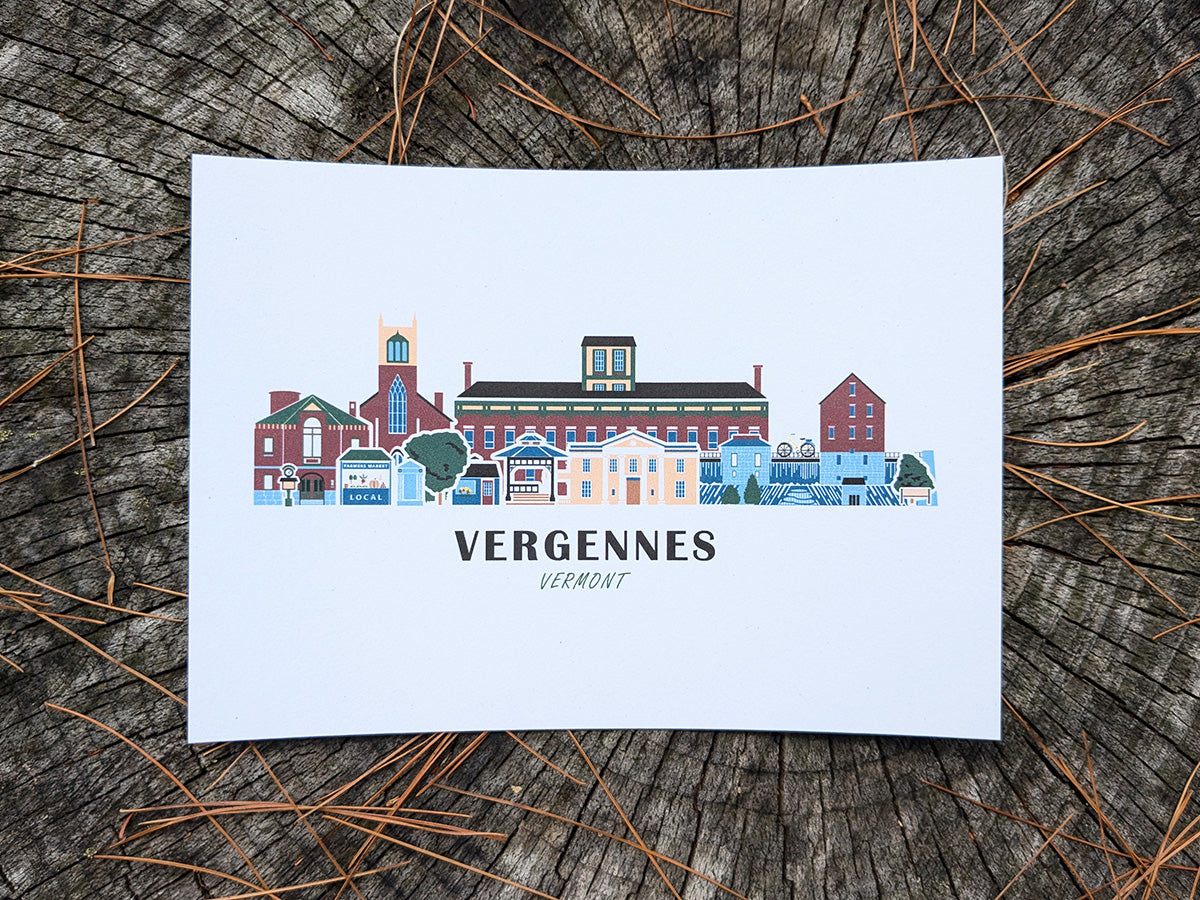 Vergennes Vermont Cityscape Print