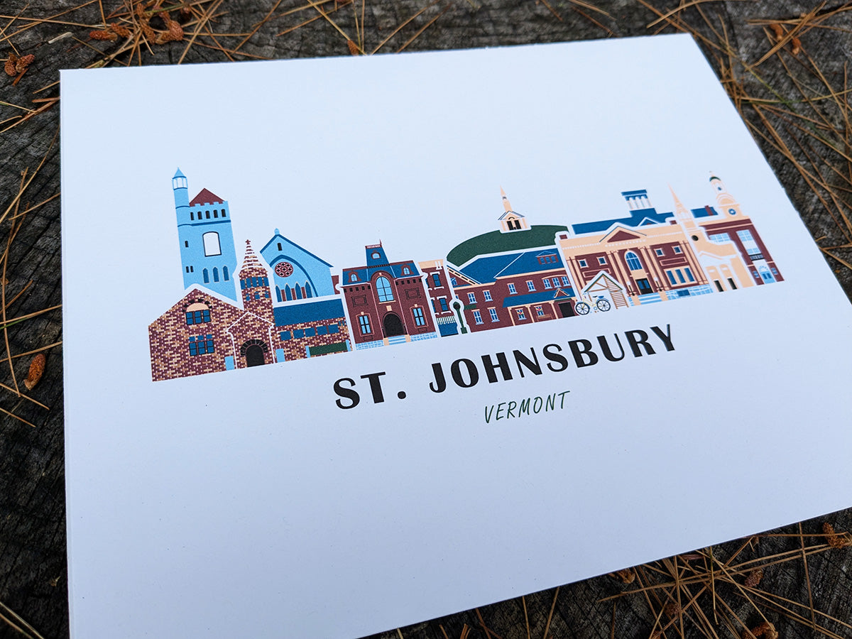 St. Johnsbury Vermont Cityscape Print