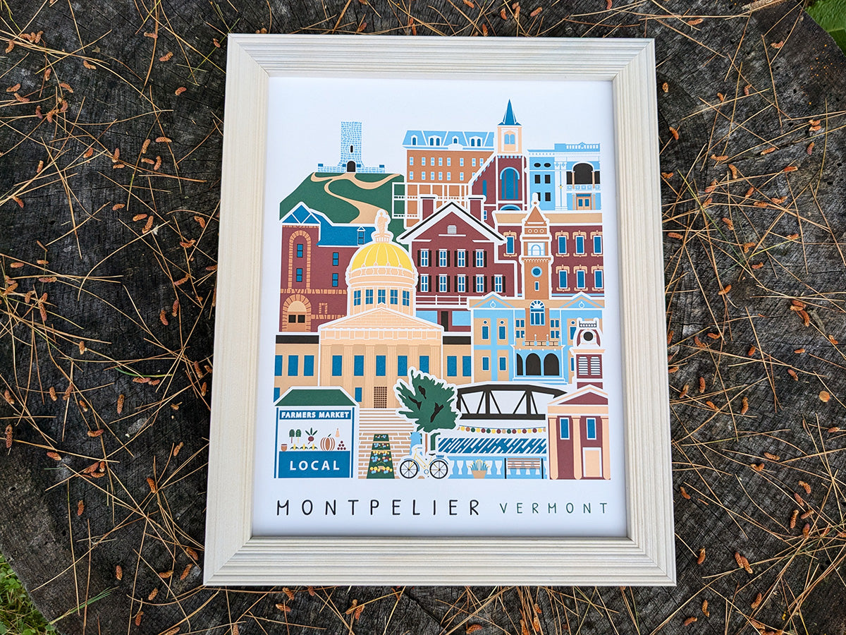 Montpelier Vermont Travel Poster