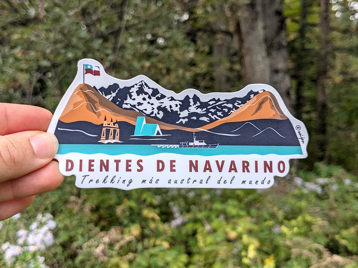 Dientes de Navarino Trekking Sticker | Patagonia Chile