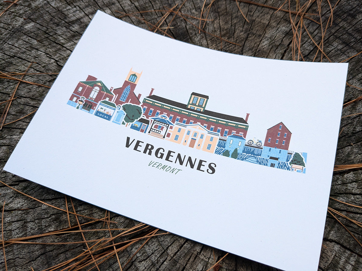 Vergennes Vermont Cityscape Print