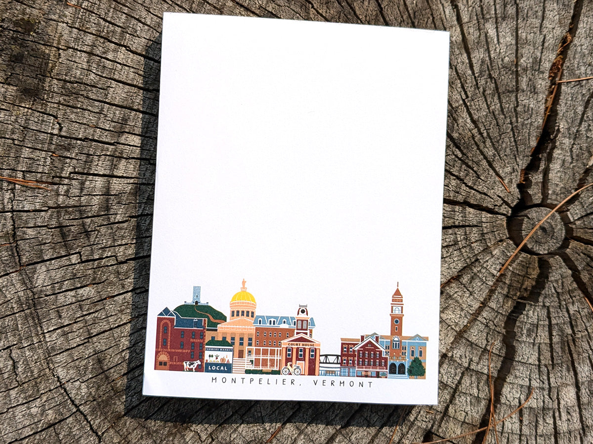 Montpelier Vermont Cityscape Notepad