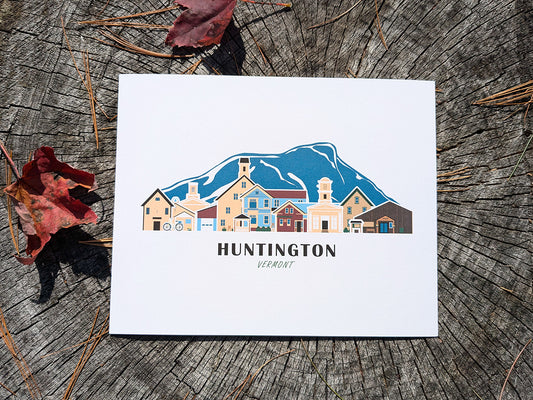 Huntington Vermont Cityscape Print