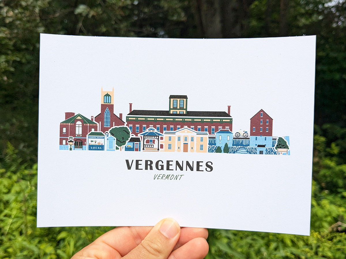 Vergennes Vermont Cityscape Print