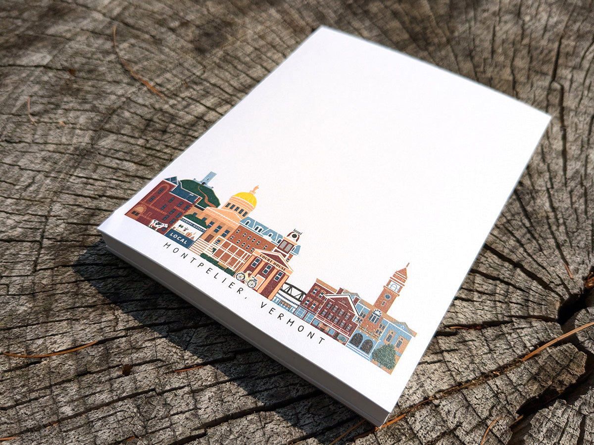 Montpelier Vermont Cityscape Notepad