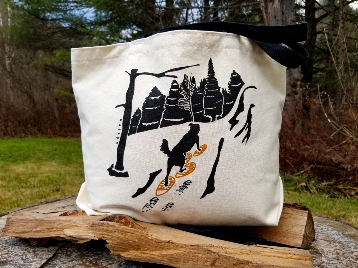 Snowshoe Pup Tote Bag