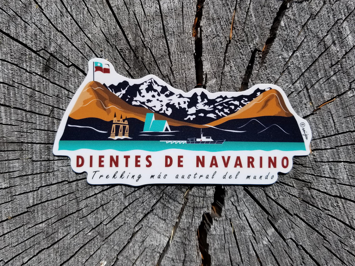 Dientes de Navarino Trekking Sticker | Patagonia Chile