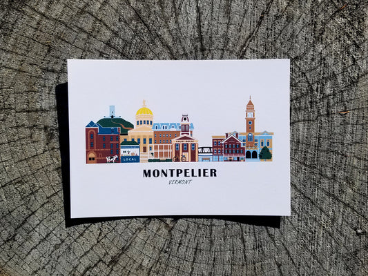 Montpelier Vermont Cityscape Print