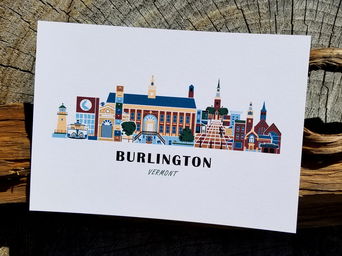 Burlington Vermont Cityscape Print