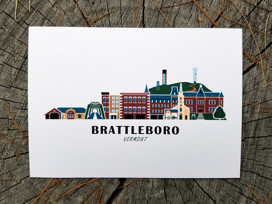 Brattleboro Vermont Cityscape Print