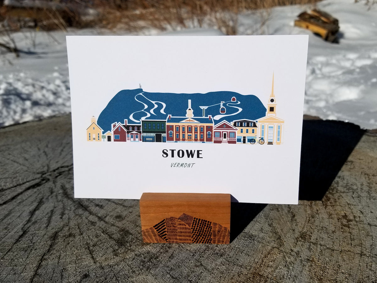 Stowe Vermont Cityscape Print