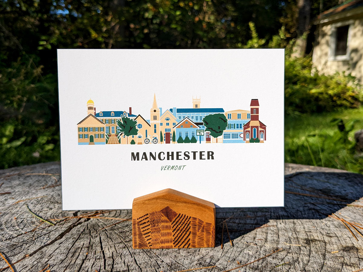 Manchester Vermont Cityscape Print