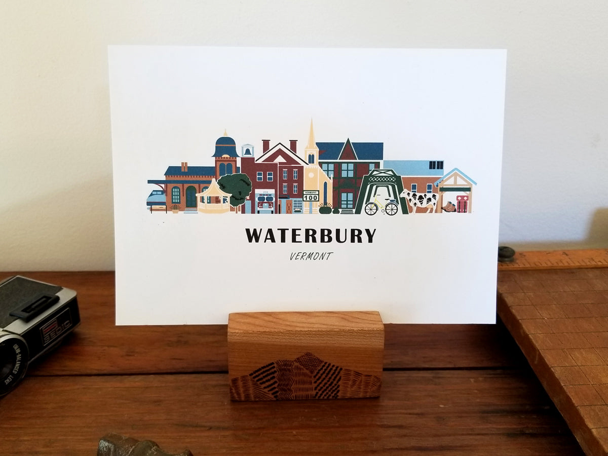 Waterbury Vermont Cityscape Print