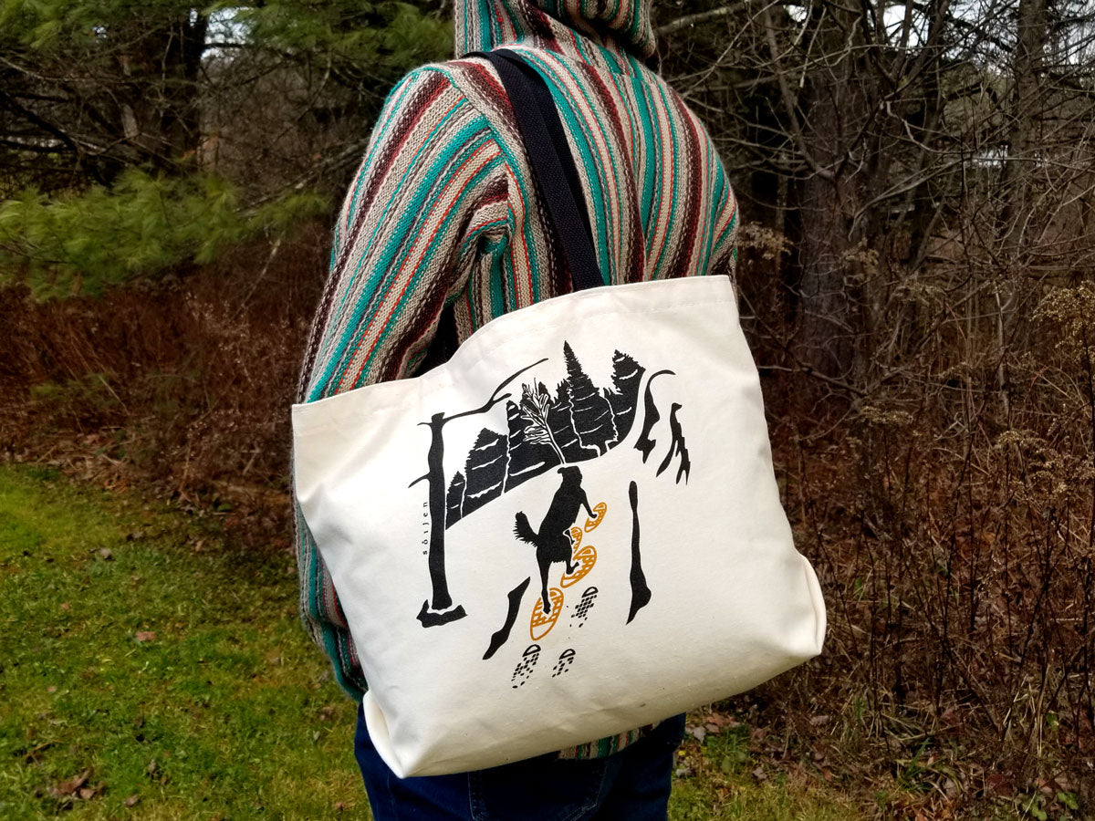 Snowshoe Pup Tote Bag