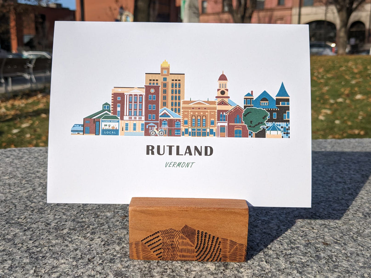 Rutland Vermont Cityscape Print