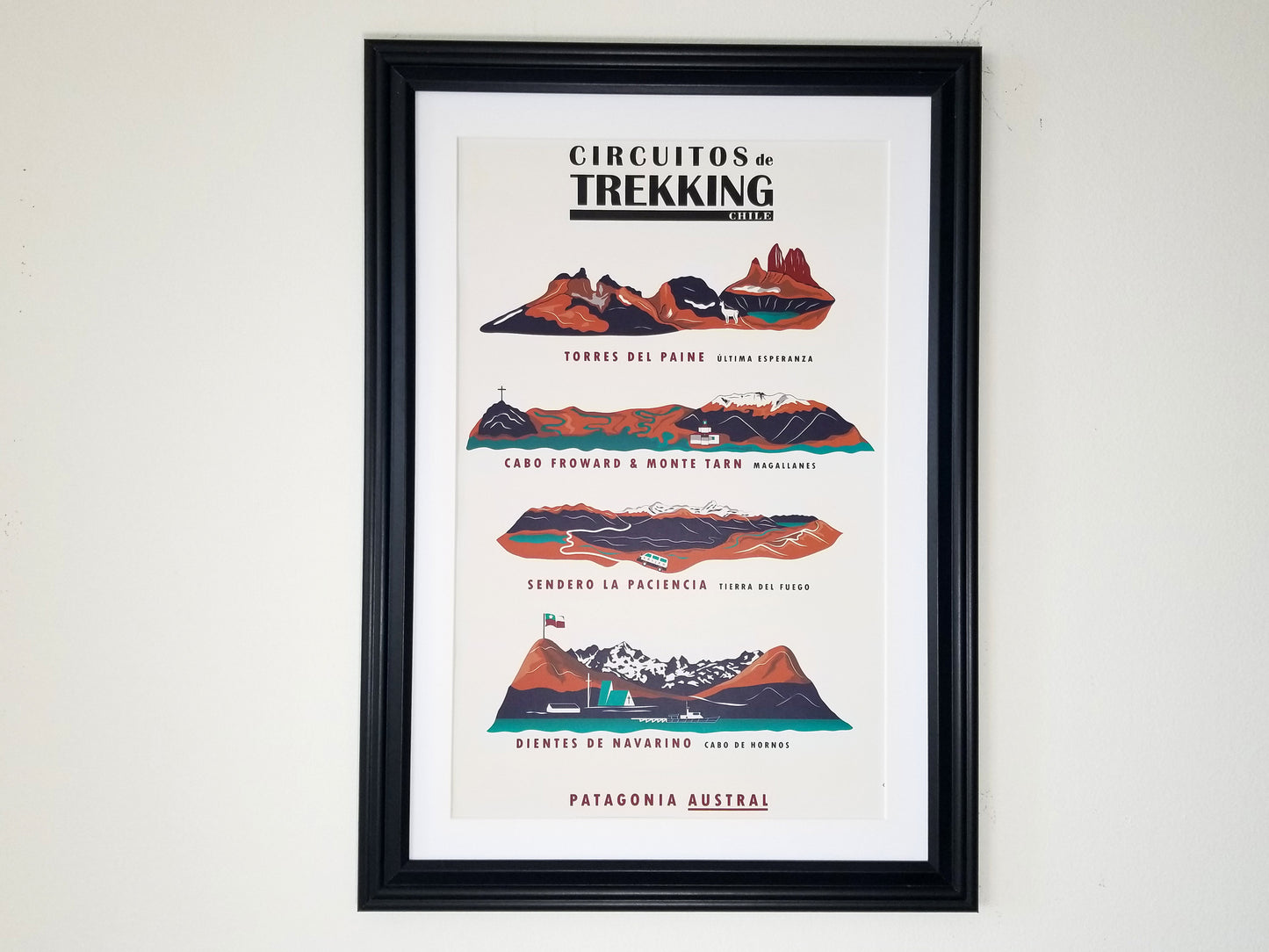 Trekking Patagonia Austral Poster | Patagonia Chile