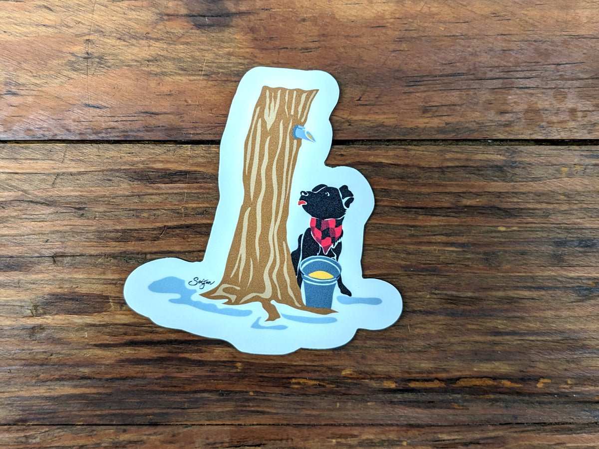 Maple Pup Waterproof Sticker