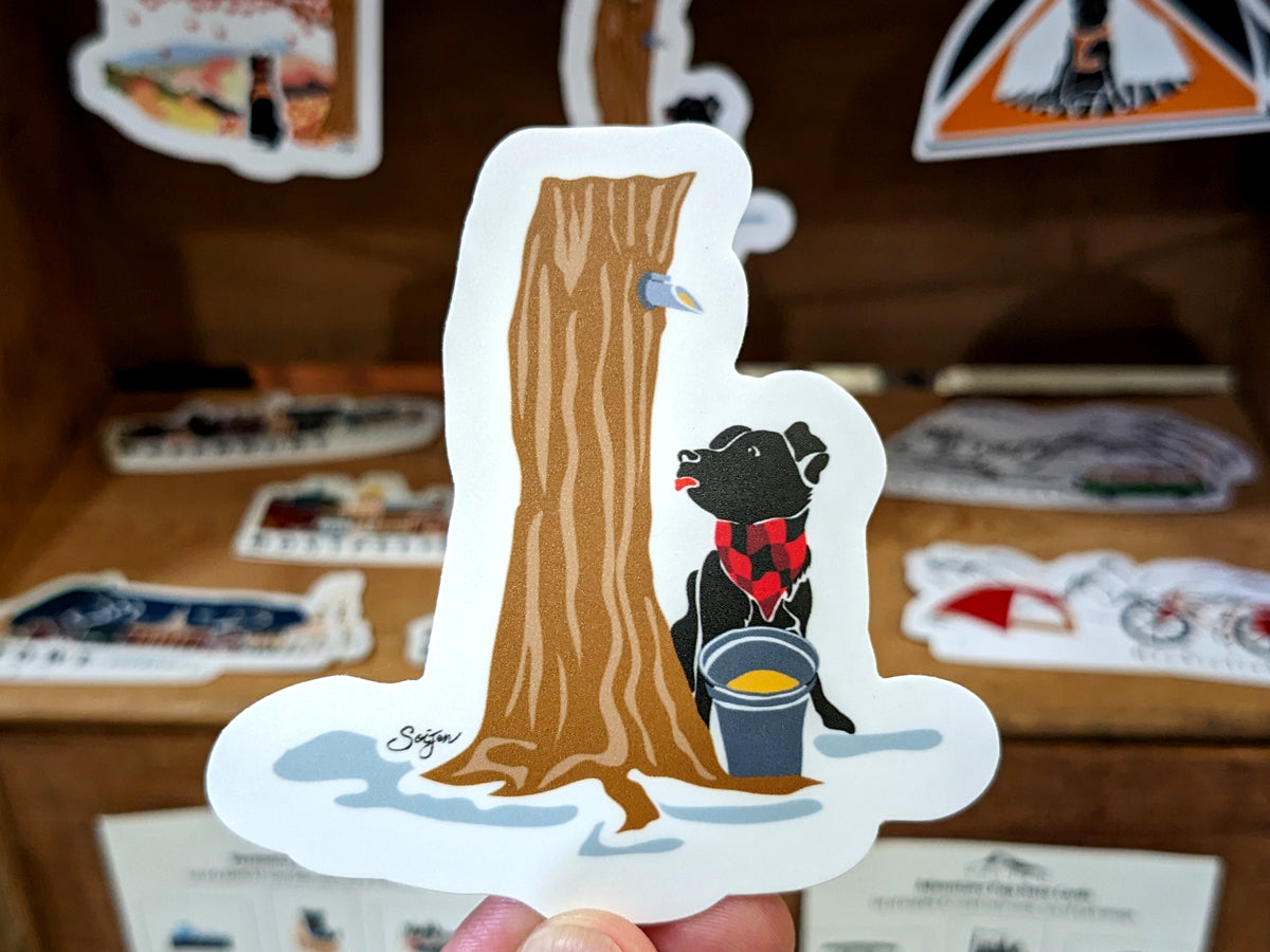 Maple Pup Waterproof Sticker