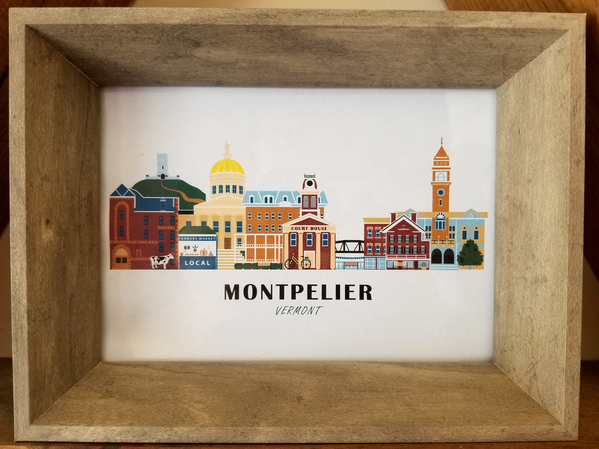 Montpelier Vermont Cityscape Print