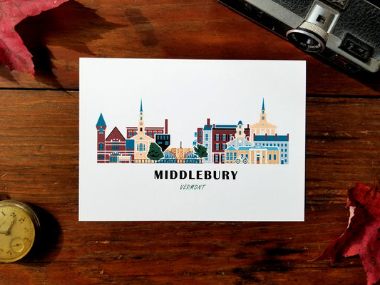 Middlebury Vermont Cityscape Print