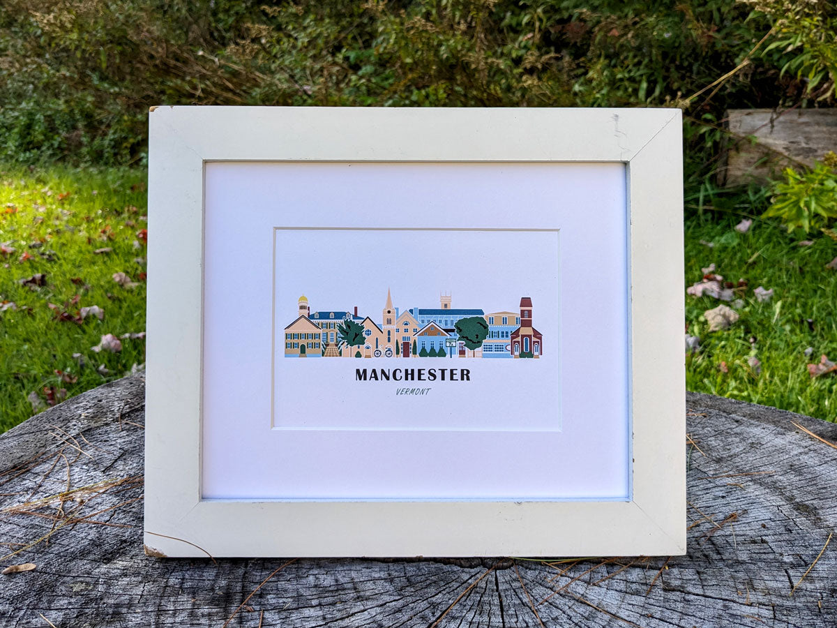 Manchester Vermont Cityscape Print