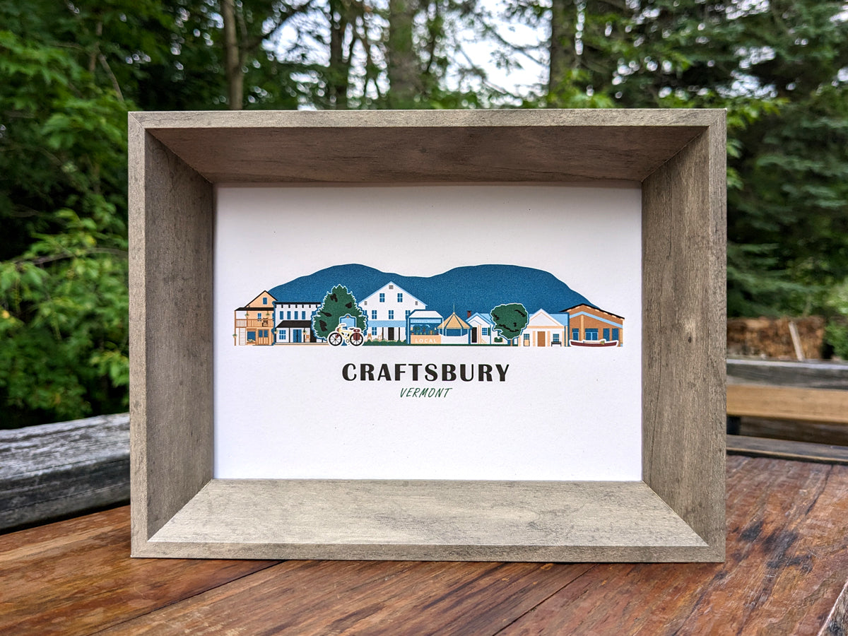 Craftsbury Vermont Cityscape Print