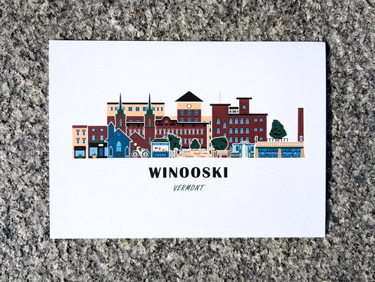 Winooski Vermont Cityscape Print