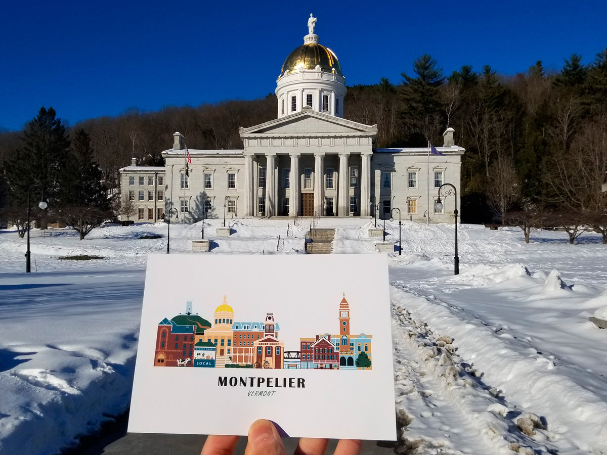 Montpelier Vermont Cityscape Print