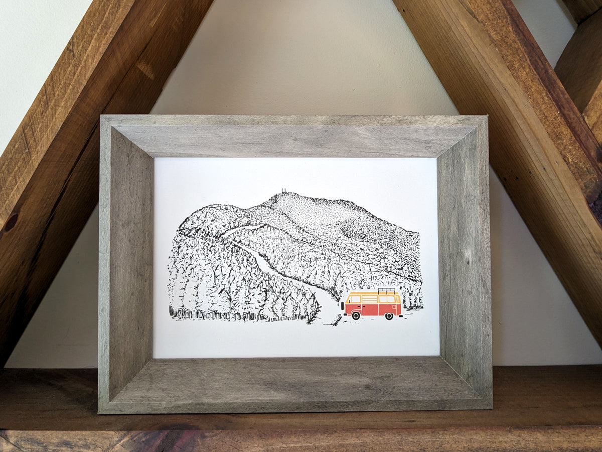 Montañas - Vanlife Art Print