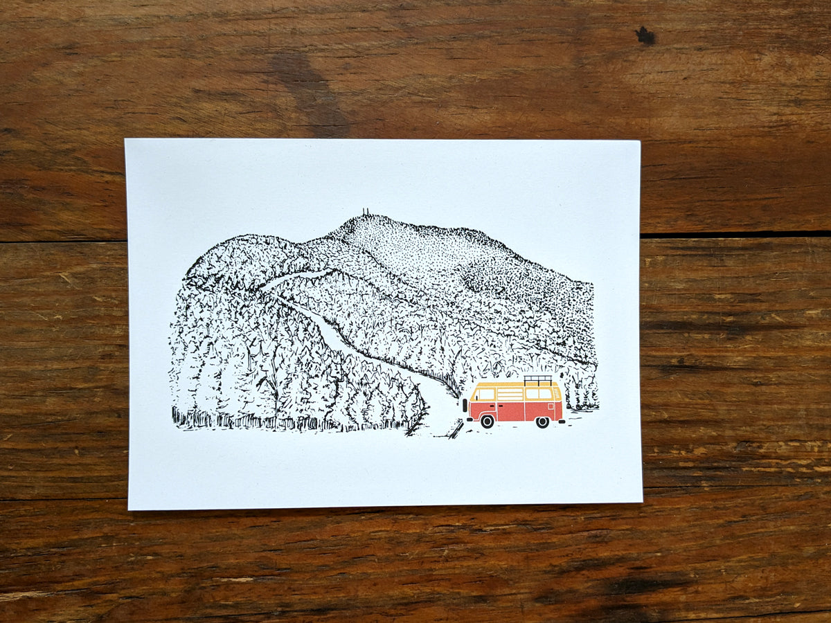 Montañas - Vanlife Art Print