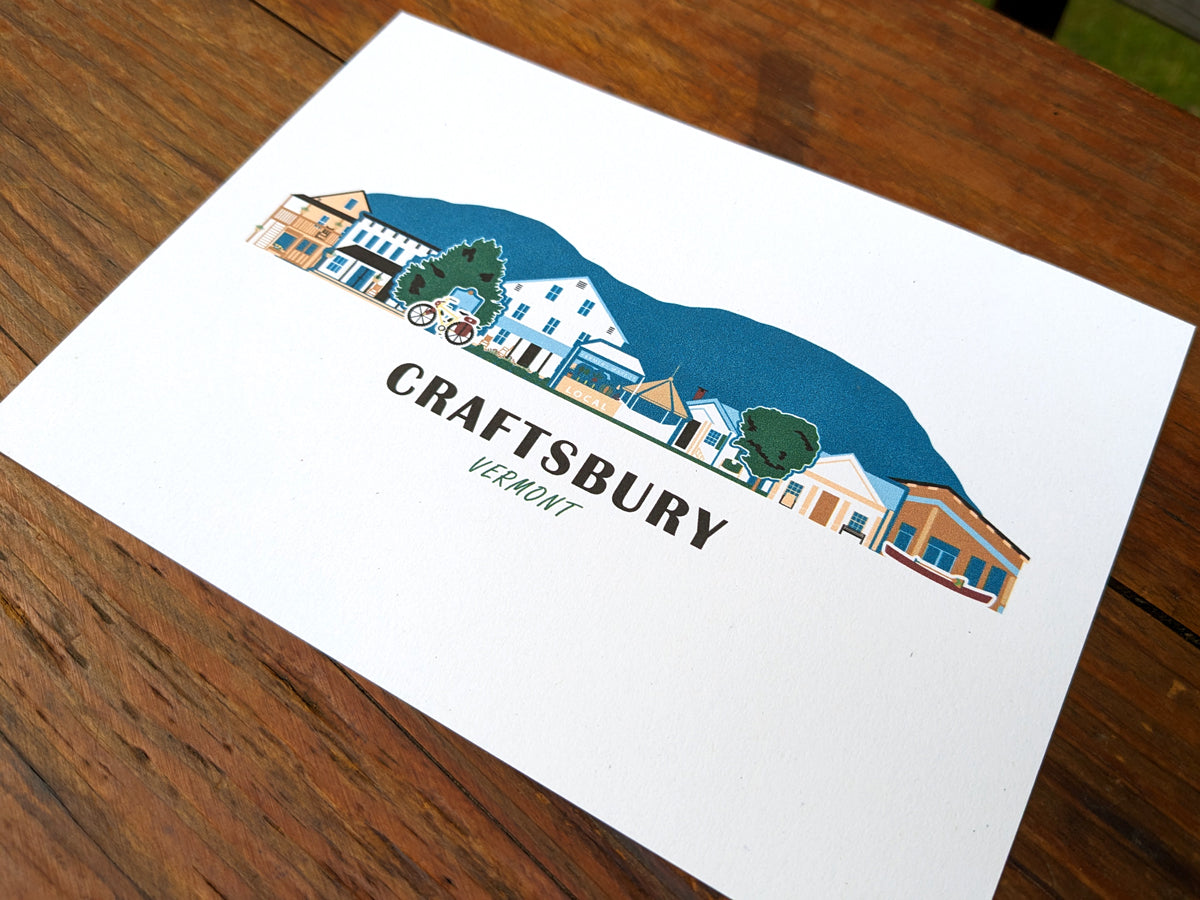 Craftsbury Vermont Cityscape Print